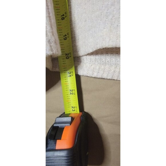 Bobeau Womens Large Relaxed Cowl Neck Sweater Waffle Knit Asymmetrical Swing Hem - Picture 4 of 5